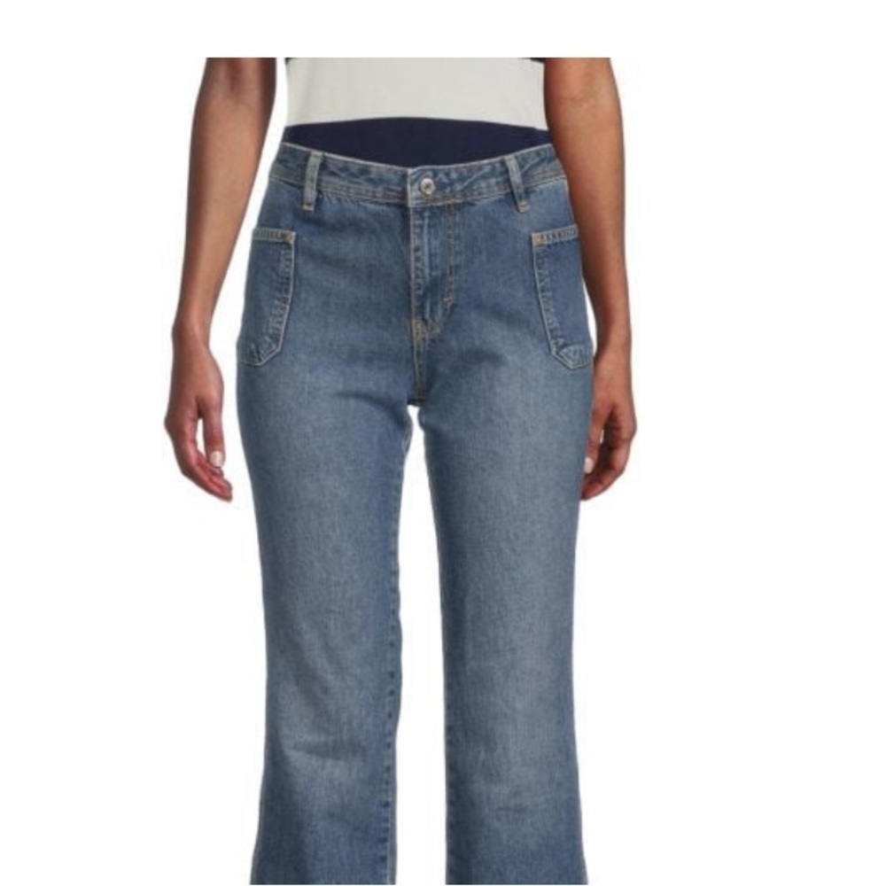 Free People IZZY Low Rise Flare raw ham jeans - Picture 6 of 6